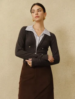 Online 2 in 1 Button Slim Polo Shirt Blouses & Shirts|Tops
