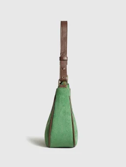 New Adjustable Strap Rhombic-Pattern Crescent Bag Bags|Accessories