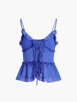 Sale Aegean Sea Tied Fly Away Top Tank Tops & Camis|Tops