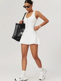 Hot Anti-Exposure Active Dress White Dresses|Black Dresses