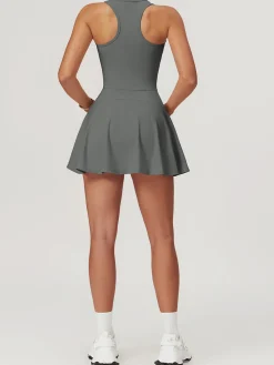 Hot Anti-Exposure Active Dress White Dresses|Black Dresses