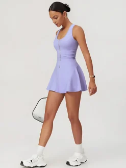 Hot Anti-Exposure Active Dress White Dresses|Black Dresses