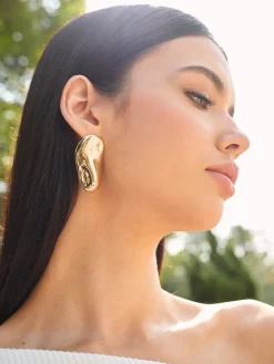 Hot Asymmetric Chunky Stud Earrings Accessories