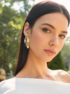 Hot Asymmetric Chunky Stud Earrings Accessories