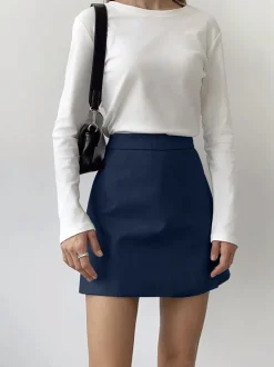 Sale Asymmetric Layered Split Mini Skirt Skirts|Bottoms