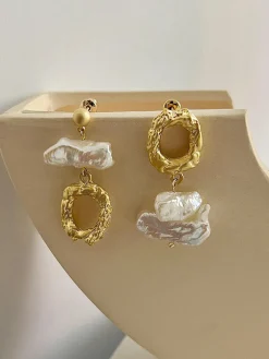 Hot Asymmetric Pearl Earrings Earrings|Accessories