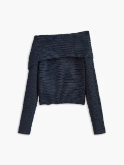 Discount Asymmetrical Breasted Knit Top Sweater Tops|Sweaters & Cardigans