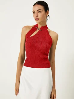 Sale Asymmetrical Button Sweater Vest Sweater Vests|Sweaters & Cardigans