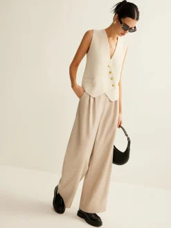 Hot Asymmetrical Button Sweater Vest Sweater Vests|Sweaters & Cardigans