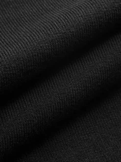 Best Asymmetrical Collar Knit Top Sweater Tops|Sweaters & Cardigans