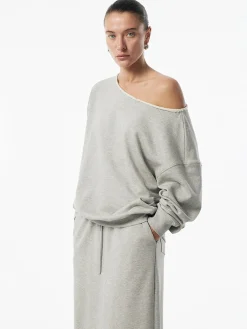 Outlet Asymmetrical Drawstring Pockets Skirt Set Skirt Sets|Long Sleeve Sets