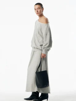 Outlet Asymmetrical Drawstring Pockets Skirt Set Skirt Sets|Long Sleeve Sets