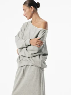 Outlet Asymmetrical Drawstring Pockets Skirt Set Skirt Sets|Long Sleeve Sets