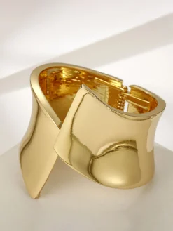 New Asymmetrical Glossy Tunnel Bracelet Rings & Bracelets|Accessories