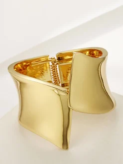 New Asymmetrical Glossy Tunnel Bracelet Rings & Bracelets|Accessories