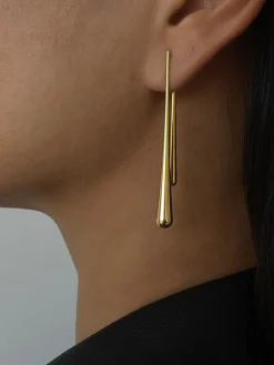 Asymmetrical Water Drop Earrings Earrings|Accessories