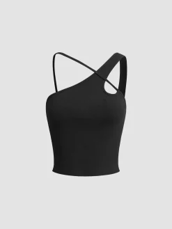 Best Asymmetrical Halter Tank Top Sweater Tops|Tank Tops & Camis