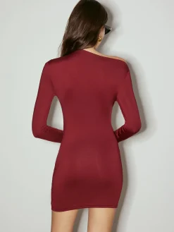 Sale Asymmetrical Hip-Covering Short Dress Casual Dresses|Work Dresses
