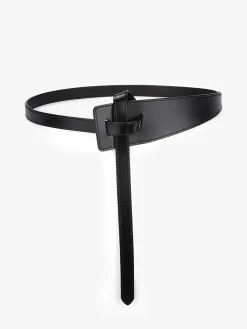 Discount Asymmetrical Knotted Leather Belt Belts & Chain|Accessories