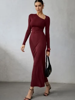 Online Asymmetrical Long Sleeve Skirt Set Skirt Sets|Long Sleeve Sets