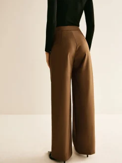 Outlet Asymmetrical Mid-Waist Straight Pants Pants|Bottoms