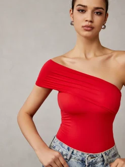 Outlet Asymmetrical One Shoulder T-Shirt T-shirts|Tops