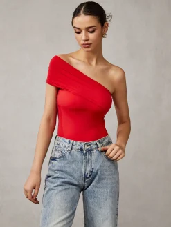 Outlet Asymmetrical One Shoulder T-Shirt T-shirts|Tops