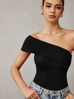 Outlet Asymmetrical One Shoulder T-Shirt T-shirts|Tops