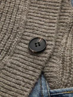 Asymmetrical Patchwork Pockets Cardigan Cardigans|Sweaters & Cardigans