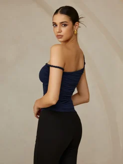 Online Asymmetrical Plain Cami Top Tank Tops & Camis|Tops