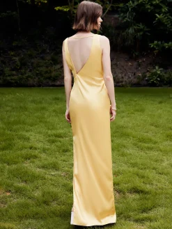 Best Asymmetrical Ruffle Backless Long Dress Cocktail & Party Dresses|Vacation Dresses