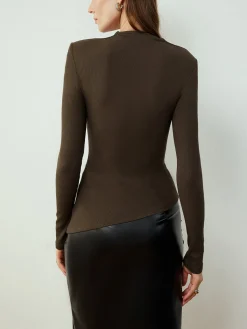 Discount Asymmetrical Skinny Blouse Blouses & Shirts|Tops