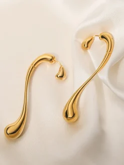 New Asymmetrical Water Drop Earrings Earrings|Accessories