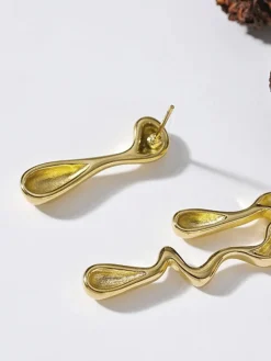 Outlet Asymmetrical Water Drop Earrings Earrings|Accessories
