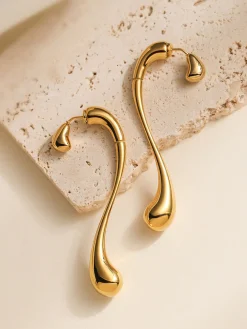 Online Asymmetrical Water Drop Earrings Earrings|Accessories