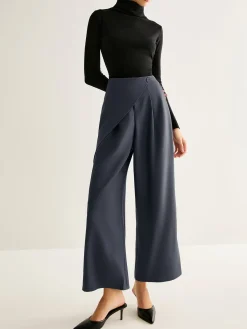 Discount Asymmetrical Wide-Leg Pants Pants|Bottoms