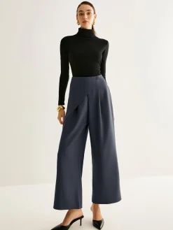 Discount Asymmetrical Wide-Leg Pants Pants|Bottoms
