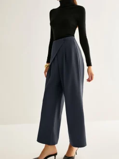 Discount Asymmetrical Wide-Leg Pants Pants|Bottoms