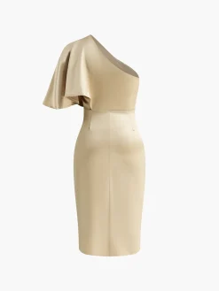 Hot Asymmetrical Zipper Pleated Dress Vacation Dresses|Summer Dresses