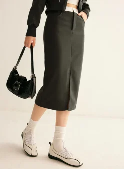 Discount Athleisure Pockets Split Skirt Skirts|Matching Sets