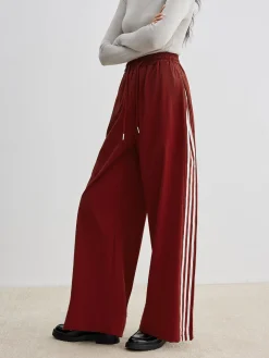 Sale Athleisure Side Pinstripe Drawstring Pants Pants|Bottoms