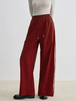 Sale Athleisure Side Pinstripe Drawstring Pants Pants|Bottoms