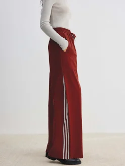 Sale Athleisure Side Pinstripe Drawstring Pants Pants|Bottoms