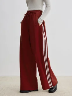 Sale Athleisure Side Pinstripe Drawstring Pants Pants|Bottoms