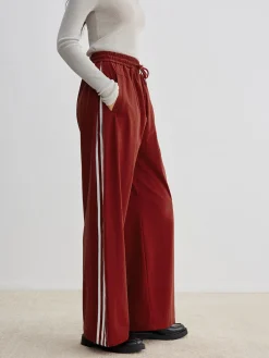 Sale Athleisure Side Pinstripe Drawstring Pants Pants|Bottoms