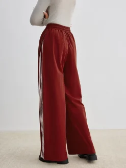 Sale Athleisure Side Pinstripe Drawstring Pants Pants|Bottoms