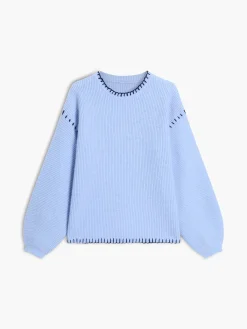 New Baby Blue Pullover Sweater Sweater Tops|Sweaters & Cardigans