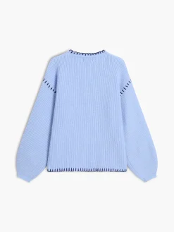 New Baby Blue Pullover Sweater Sweater Tops|Sweaters & Cardigans