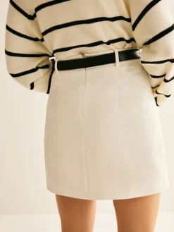 Hot Back Zipper A Line Skirt Without Belt Skirts|Bottoms