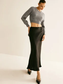 Clearance Backless Crop Tie Sweater Knitwear|Tops